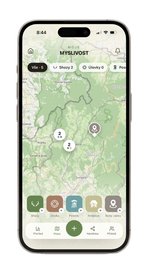 Moje Myslivost – mobilní aplikace pro iOS a Android